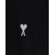 Tricou AMI PARIS, Cotton t-shirt with contrasting embroidery - HTS346724045