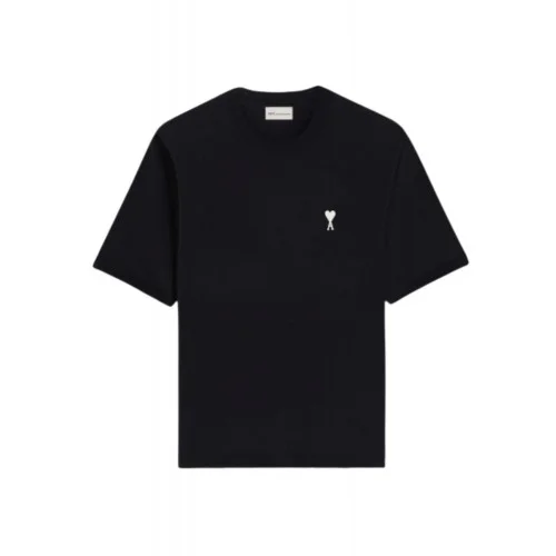 Tricou AMI PARIS, Cotton t-shirt with contrasting embroidery