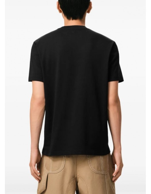 Tricou AMI PARIS, Cotton t-shirt with contrasting embroidery - HTS346724045