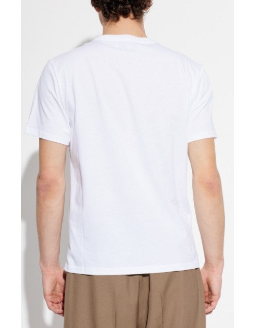 Tricou AMI PARIS, WHITE T-shirt with embroidered logo - HTS346724100