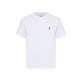 Tricou AMI PARIS, WHITE T-shirt with embroidered logo - HTS346724100