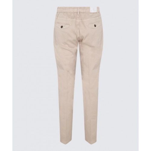 Pantaloni ELEVENTY, Insertie logo, Beige Pantaloni ELEVENTY, Insertie logo, Beige