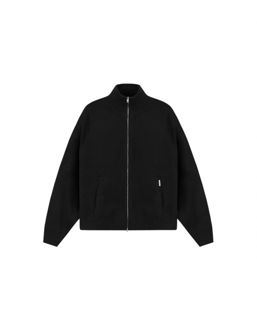 Jacheta REPRESENT, Knitted Initial Track, Logo, Black - INM10001201 Jacheta REPRESENT, Knitted Initial Track, Logo, Black - INM10001201