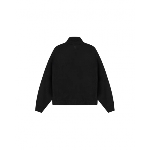 Jacheta REPRESENT, Knitted Initial Track, Logo, Black Jacheta REPRESENT, Knitted Initial Track, Logo, Black