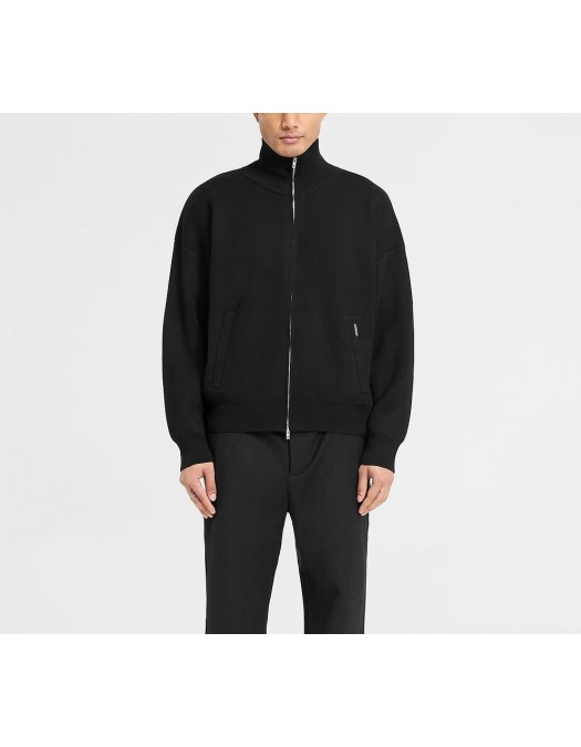 Jacheta REPRESENT, Knitted Initial Track, Logo, Black - INM10001201 Jacheta REPRESENT, Knitted Initial Track, Logo, Black - INM10001201
