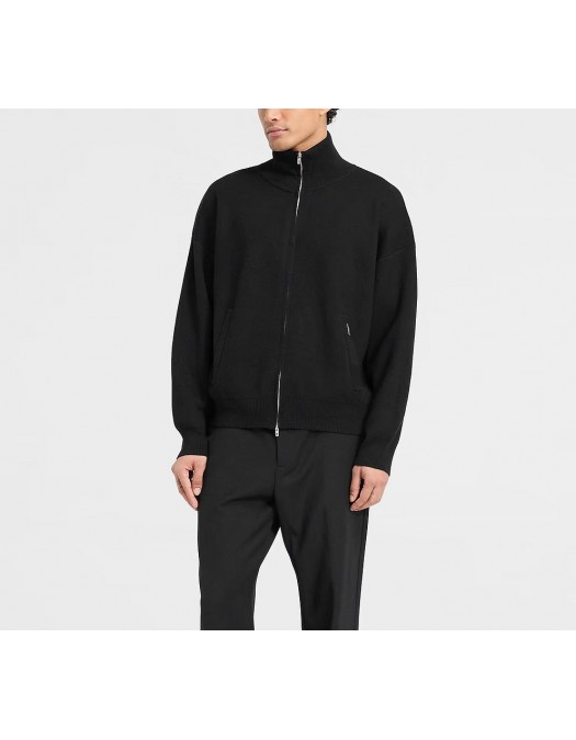 Jacheta REPRESENT, Knitted Initial Track, Logo, Black - INM10001201 Jacheta REPRESENT, Knitted Initial Track, Logo, Black - INM10001201