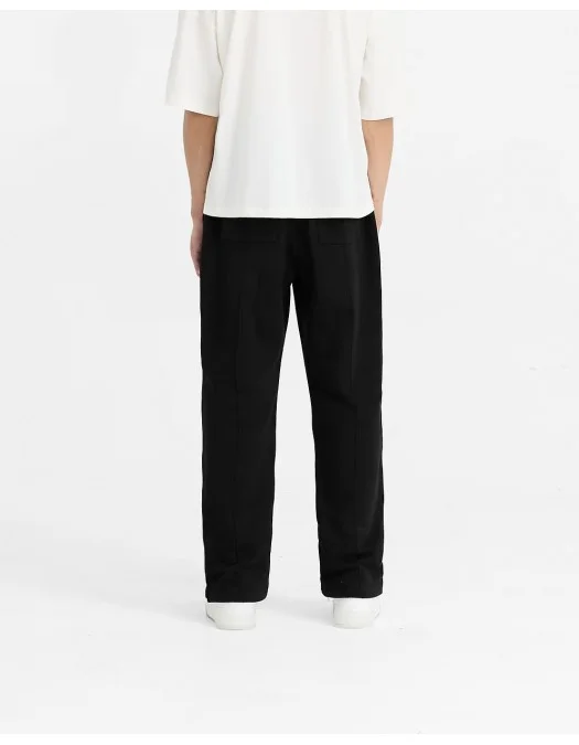 Pantaloni REPRESENT, Initial, Wide Leg, Black - INM4672001 Pantaloni REPRESENT, Initial, Wide Leg, Black - INM4672001