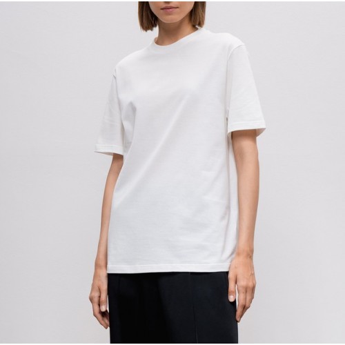 Tricou JIL SANDER, Logo Back Insert, White Tricou JIL SANDER, Logo Back Insert, White