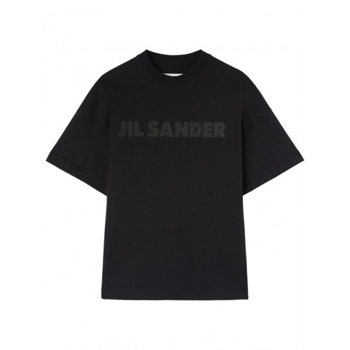 Tricou JIL SANDER, Logo Insert, Black Tricou JIL SANDER, Logo Insert, Black
