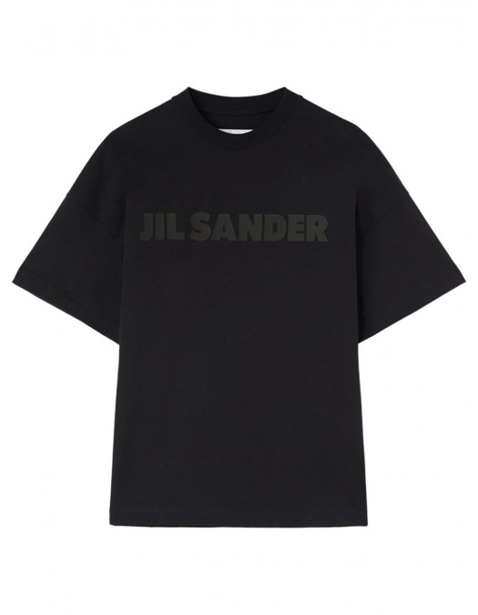 Tricou JIL SANDER, Logo Insert, Black - J03GC0137J20243001