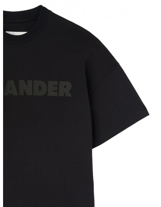 Tricou JIL SANDER, Logo Insert, Black - J03GC0137J20243001