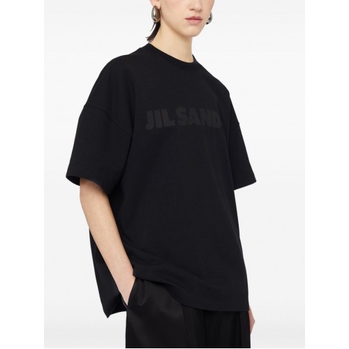 Tricou JIL SANDER, Logo Insert, Black Tricou JIL SANDER, Logo Insert, Black