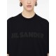 Tricou JIL SANDER, Logo Insert, Black - J03GC0137J20243001