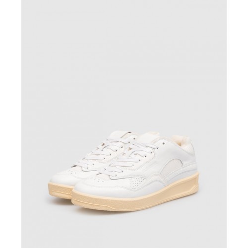 Sneakers JIL SANDER, Logo Insert, White Sneakers JIL SANDER, Logo Insert, White