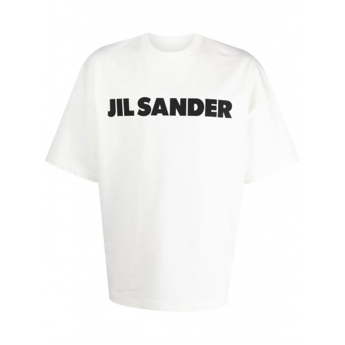 Tricou JIL SANDER, Logo Insert, Classic, White Tricou JIL SANDER, Logo Insert, Classic, White