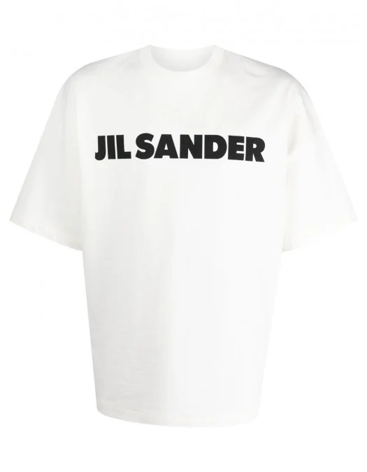 Tricou JIL SANDER, Logo Insert, Classic, White