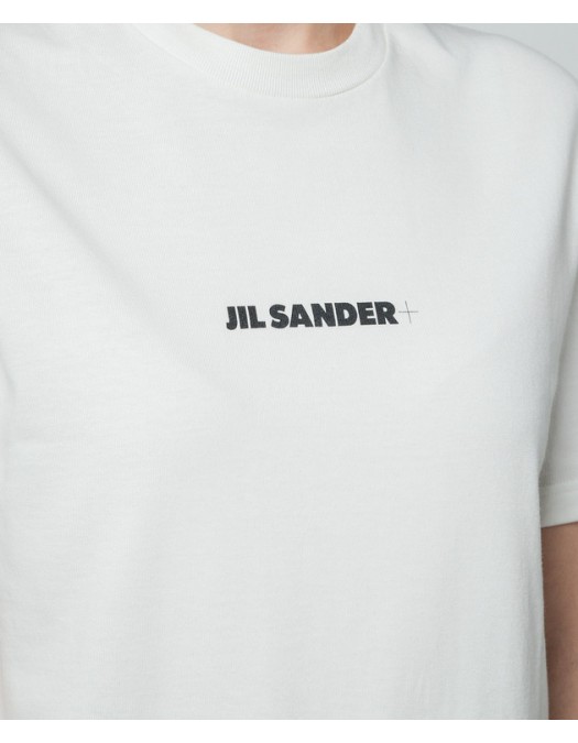 Tricou JIL SANDER, Logo Insert, White - J40GC0118J20103102