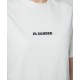 Tricou JIL SANDER, Logo Insert, White - J40GC0118J20103102