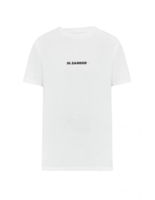 Tricou JIL SANDER, Logo Insert, White - J40GC0118J20103102 Tricou JIL SANDER, Logo Insert, White - J40GC0118J20103102