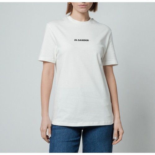Tricou JIL SANDER, Logo Insert, White