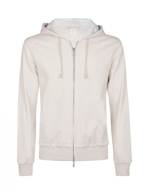 Hanorac ELEVENTY, Pinstriped Zip-up, Beige - J75FELJ17TES0J15002