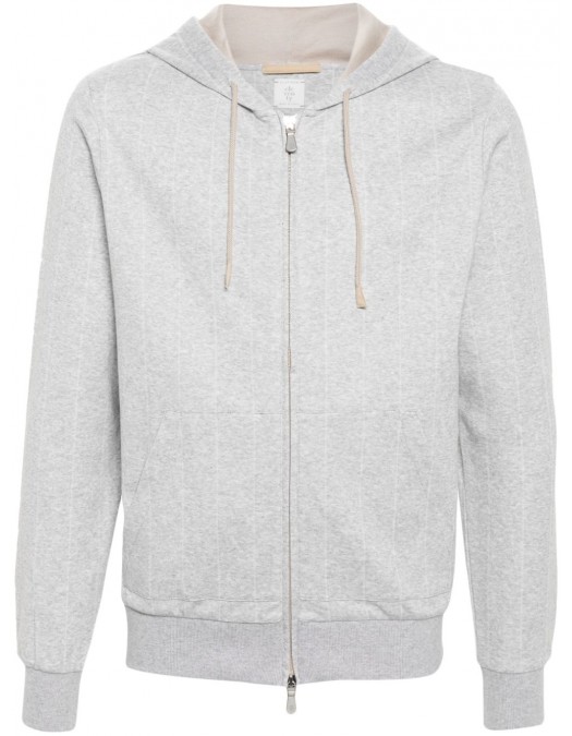 Hanorac ELEVENTY, Pinstriped Zip-up, Grey - J75FELJ17TES0J15013