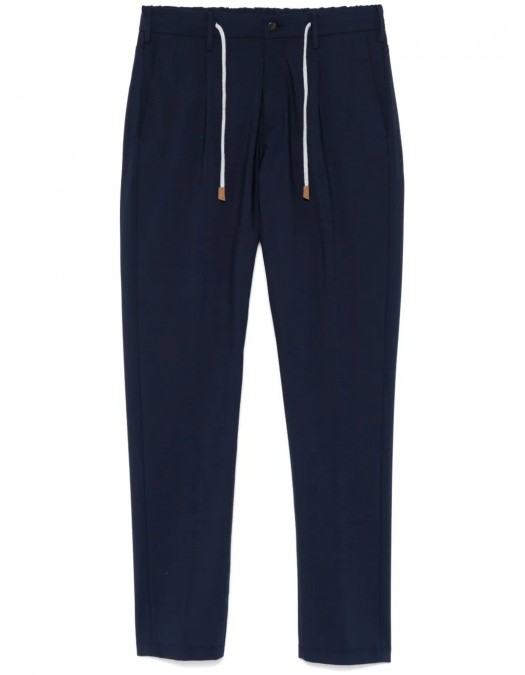 Pantaloni ELEVENTY, Tapered Design, Wool, Royal Blue - J75PANB21TES0A05311NN Pantaloni ELEVENTY, Tapered Design, Wool, Royal Blue - J75PANB21TES0A05311NN