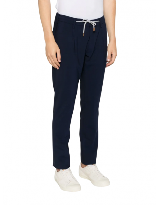 Pantaloni ELEVENTY, Tapered Design, Wool, Royal Blue - J75PANB21TES0A05311NN Pantaloni ELEVENTY, Tapered Design, Wool, Royal Blue - J75PANB21TES0A05311NN