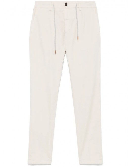 Pantaloni ELEVENTY, Drawstring, Silk, White - J75PANB21TES0J23100 Pantaloni ELEVENTY, Drawstring, Silk, White - J75PANB21TES0J23100