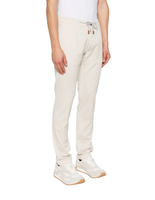 Pantaloni ELEVENTY, Drawstring, Silk, White - J75PANB21TES0J23100 Pantaloni ELEVENTY, Drawstring, Silk, White - J75PANB21TES0J23100