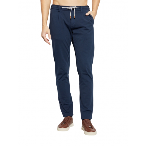 Pantaloni ELEVENTY, Drawstring Chino, Navy Blue Pantaloni ELEVENTY, Drawstring Chino, Navy Blue