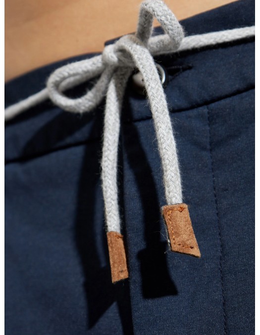Pantaloni ELEVENTY, Drawstring Chino, Navy Blue - J75PANB21TES0J23111 Pantaloni ELEVENTY, Drawstring Chino, Navy Blue - J75PANB21TES0J23111