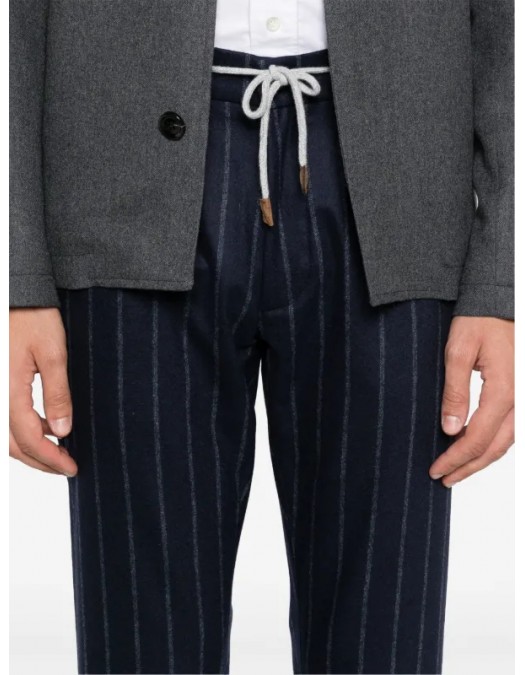 Pantaloni ELEVENTY, Vertical Stripes, Navy Blue - J75PANG03TES0H02611N Pantaloni ELEVENTY, Vertical Stripes, Navy Blue - J75PANG03TES0H02611N