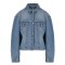 JACHETA JACQUEMUS, Belted Denim Jacket, Blue