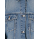 JACHETA JACQUEMUS, Belted Denim Jacket, Blue - JAW00027AD0003833C