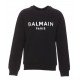 Bluza BALMAIN, Logo Paris, Black - JQ005BB29EAC