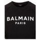 Bluza BALMAIN, White Logo Paris, Black - JQ005BB65EAB