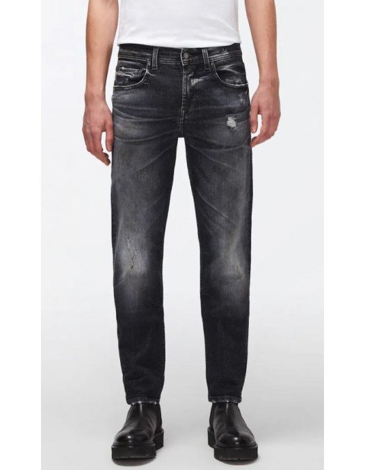 Jeans 7 For All Mankind,  Slimmy Tapered, Rare Black - JSMXA210RA