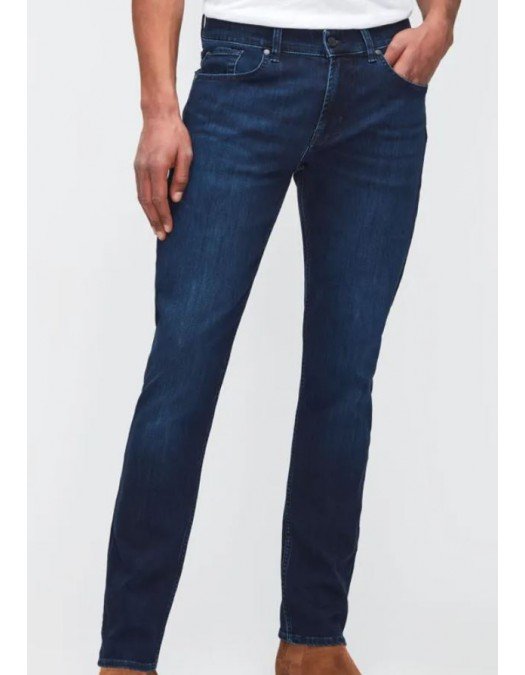 Jeans 7 For All Mankind,  Slimmy Tapered Style, Dark Blue - JSMXR460LL
