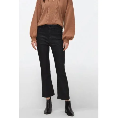 Jeans 7 For All Mankind, SLIM KICK COATED, Black