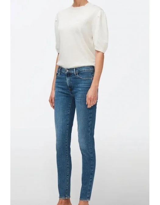 Jeans 7 For All Mankind, SLIM ILLUSION STRIDE, Albastru - JSWZC12ESR Jeans 7 For All Mankind, SLIM ILLUSION STRIDE, Albastru - JSWZC12ESR