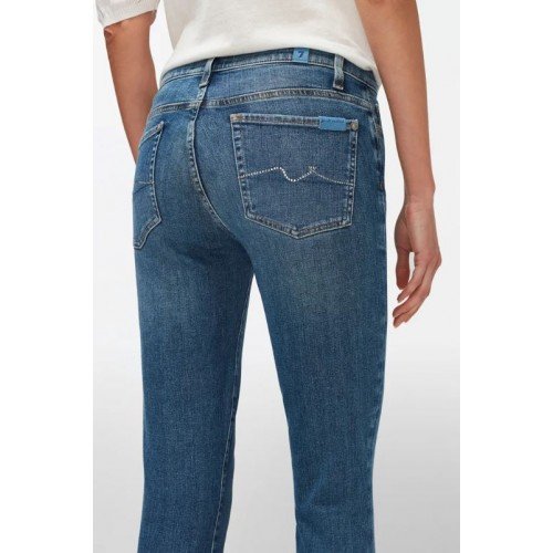 Jeans 7 For All Mankind, SLIM ILLUSION STRIDE, Albastru