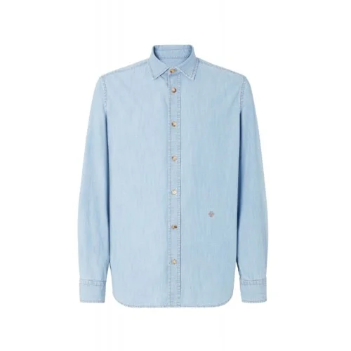 Camasa JACOB COHEN, Denim with Bleach Wash, Blue