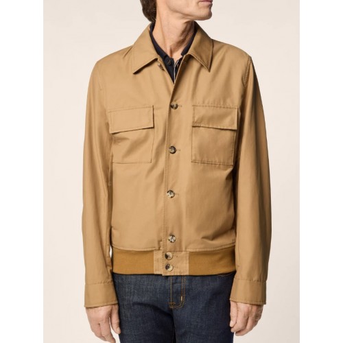 Jacheta Jacob Cohen, Bomber in Mink Brown Cotton and Nylon