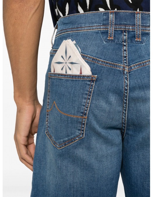 Pantaloni scurti JACOB COHEN, Slim Fit, Nicolas In Design, Blue - JUMOM001057S3737S1100D Pantaloni scurti JACOB COHEN, Slim Fit, Nicolas In Design, Blue - JUMOM001057S3737S1100D