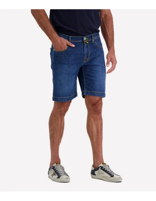Pantaloni scurti JACOB COHEN, Slim Fit, Nicolas In Design, Blue - JUMOM001057S3737S1100D Pantaloni scurti JACOB COHEN, Slim Fit, Nicolas In Design, Blue - JUMOM001057S3737S1100D