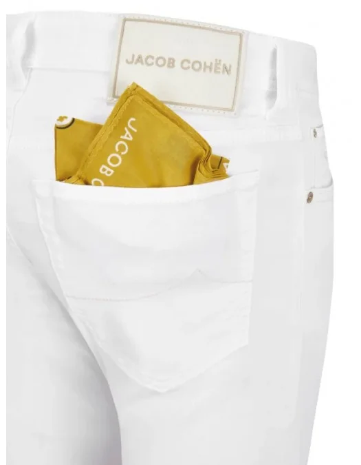 Jeans JACOB COHEN, Slim Fit, Stretch, White - JUMQE015030S3848L1W00D Jeans JACOB COHEN, Slim Fit, Stretch, White - JUMQE015030S3848L1W00D