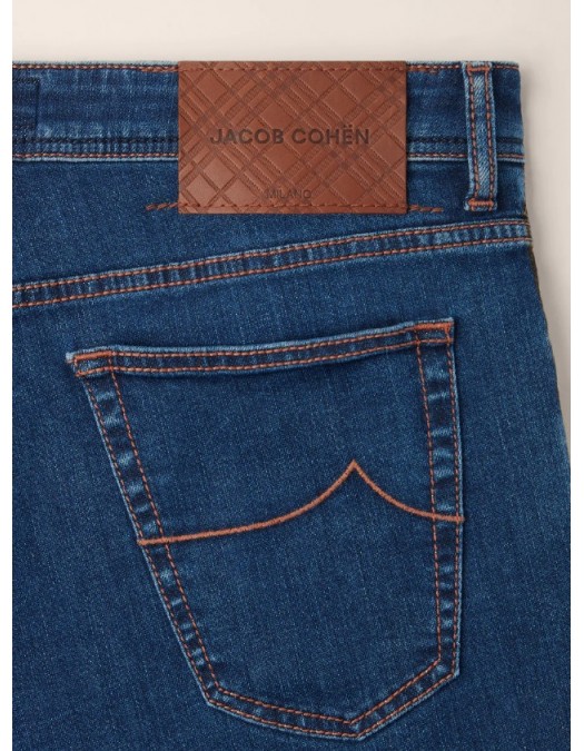 Jeans JACOB COHEN, Scott Carrot Slim 5 Pocket Jeans in Dark Blue Super Stretch - JUMQE015055S3623R2100D