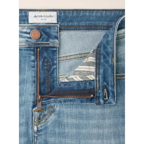 Jeans JACOB COHEN, Bard Regular-Slim 5 Pocket Jeans in Medium Blue Super Stretch