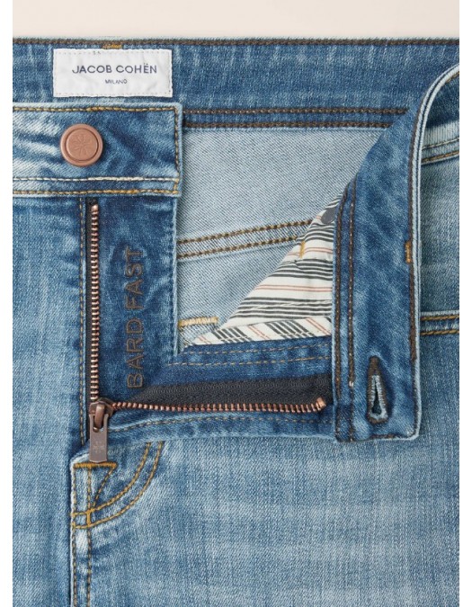 Jeans JACOB COHEN, Bard Regular-Slim 5 Pocket Jeans in Medium Blue Super Stretch - JUMQE015055S3623V1200D